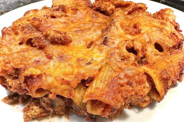 Sausage Mushroom No Boil Baked Ziti 😋😋