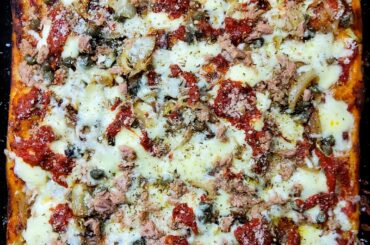 Sourdough "pizza in teglia romana"