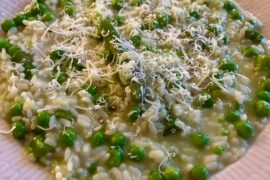 Spring risotto with peas and asparagus 💚