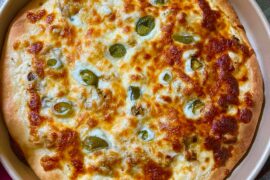 I’ve just baked a fresh pizza! 🍕❤️