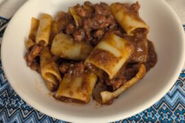 Paccheri al ragu di polpo