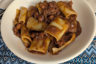 Paccheri al ragu di polpo