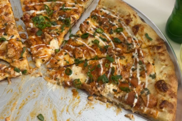 My new fav _ buffalo chicken, made with homemade NY classic crust and baked at home oven 550F. Am I delusional or do I make a near perfect crust? Lol