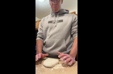 Day 129 of making pizza every day. Dough stretching/banging tutorial.