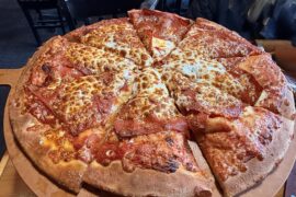 Pepperoni pizza in Portland Maine. Amazing!!