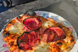 Splurged and bought myself a new gas fire oven a few days ago, probably some of the best pizzas I've had