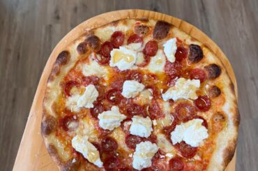 Pepperoni w/ hot honey and ricotta