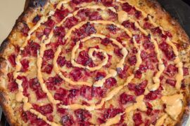 Reuben Pizza Carraway Seed Crust