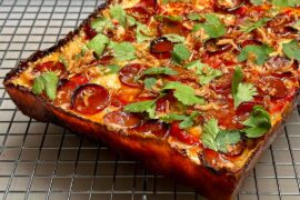 Homemade Sweet Chinese Sausage and Peppers Detroit Style