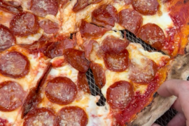 Pepperoni pie on the goz