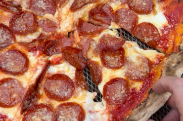 Pepperoni pie on the goz