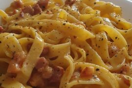 Fettuccine alla carbonara