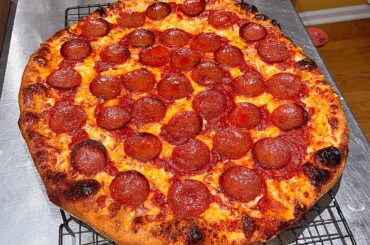 Pepperoni, smoked sausage and onion.