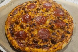 Cast Iron Pepperoni and Sausage