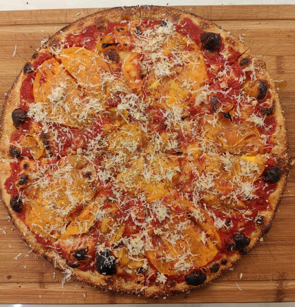 Tomato pie for dinner