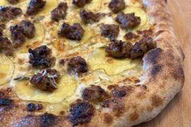 Potato and Italian Sausage Pizza