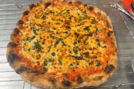 The real Fantastic Four (bread, cheese, tomato sauce, basil)