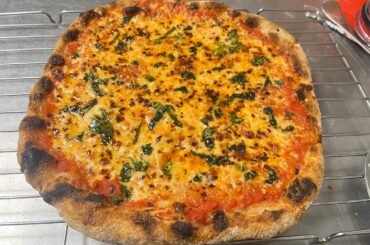 The real Fantastic Four (bread, cheese, tomato sauce, basil)