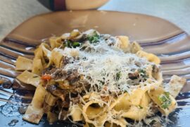 Pappardelle with Mushroom “bolognese”