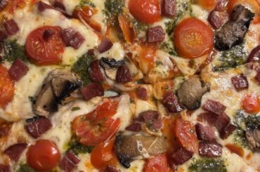 My dinner for tonight is homemade pizza