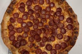 Pepperoni pizza I made