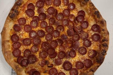 Pepperoni pizza I made