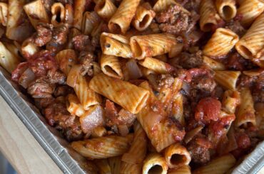 I know I can’t finish a whole box of pasta but I choose to make one anyway