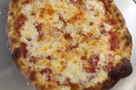 First attempt at making pizza at home on steel.