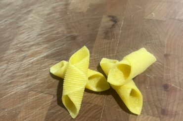 Garganelli with pesto, potatoes, and green beans