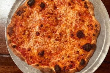 Tonight's Pizzas! Cheese and a Sausage