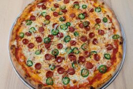 20" NY Style Pepperoni, Jalapeno and Onion