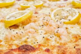 Garlic shrimp pizza!!