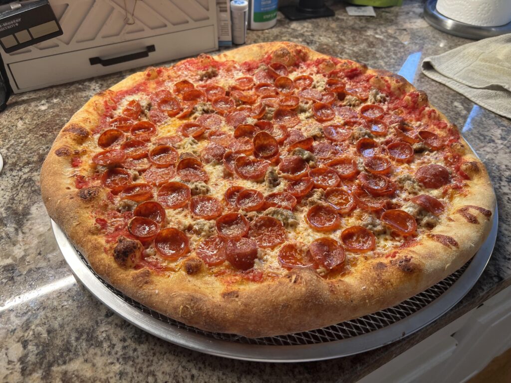 18” Pizza I made in my Effeuno P150 HA