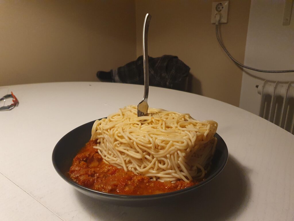 Spaghetti bolognese for your pleasure!