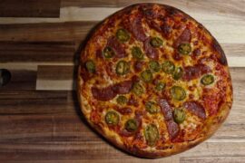 Friday Night Pepperoni/Jalapeño. Always hits the spot.