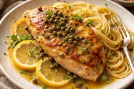 Made Chicken Piccata tonight and I’m lowkey obsessed 🍋