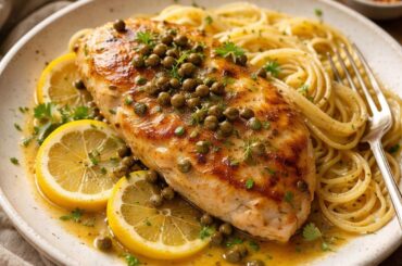 Made Chicken Piccata tonight and I’m lowkey obsessed 🍋