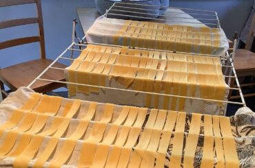 Homemade pappardelle and slow braised Ragu.