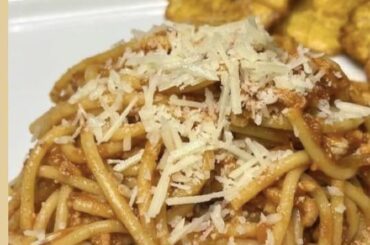 Dominican Spaghettis for lunch