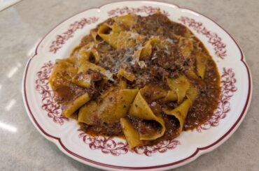 Pappardelle Ragu Bolongnese from Fiolina at the Washington Dulles Airport