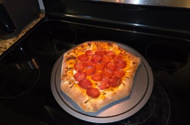 Made pizza for my 2nd time, first time stuffed crust. I think it turned out well!