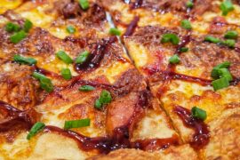 Bbq pulled pork and bacon