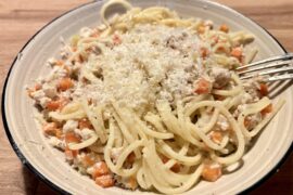 Spaghetti con Ragu Bianco