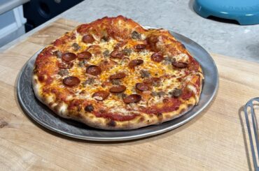 Pepperoni and Sausage home oven