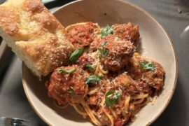 Homemade Spaghetti and Meatballs! (Bonus: Homemade focaccia)