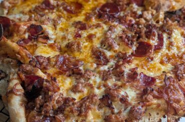 Meatlovers Pizza. pepperoni sausage and bacon