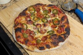 Homemade Pepperoni and Candied Jalapeno.