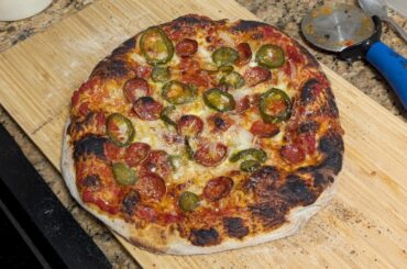 Homemade Pepperoni and Candied Jalapeno.