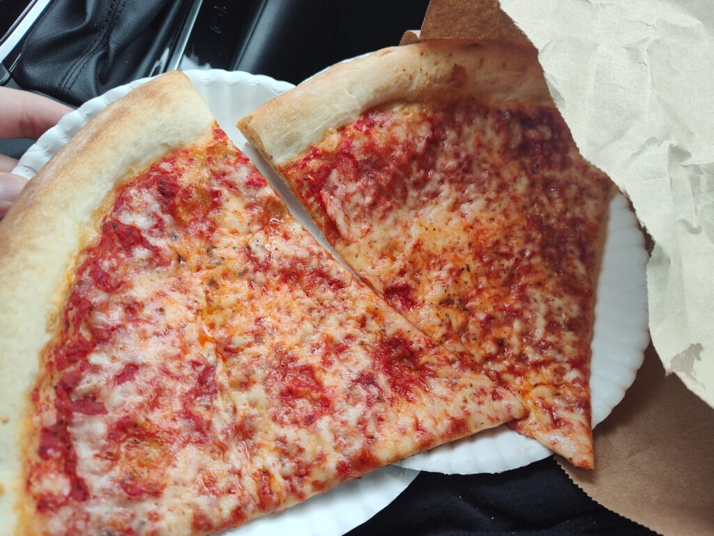 Huge slices from a food truck in the middle of nowhere, Tennessee. The owners are from New Jersey.
