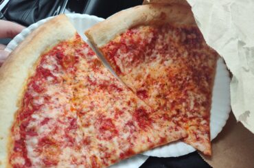 Huge slices from a food truck in the middle of nowhere, Tennessee. The owners are from New Jersey.